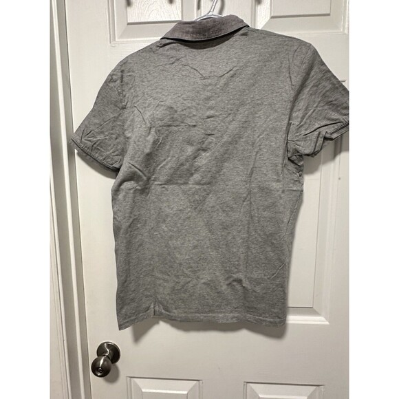 Ted Baker Polo Shirt Adult Size 4 Medium Pencil Stripe Rugby Casual Cotton Men - Picture 3 of 3